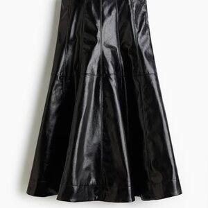 H&M COATED CIRCLE SKIRT